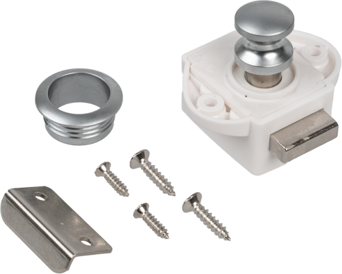 Berger Pushlock Druckknopf Mini - Scharniere, Beschläge & Möbelzubehör