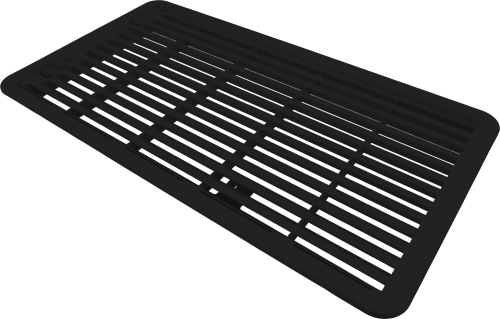 Berger RVG 2000 Lüftungsgitter schwarz - Kühlschrank-Zubehör