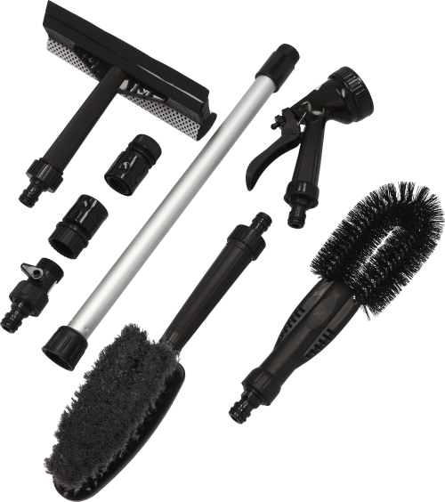 Berger Reinigungsset 7-teilig - Bürsten, Schwämme, Tücher