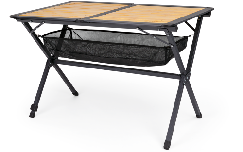 Berger Roya Alu-Bambus Rolltisch schwarz 110 x 70 cm - Rolltische