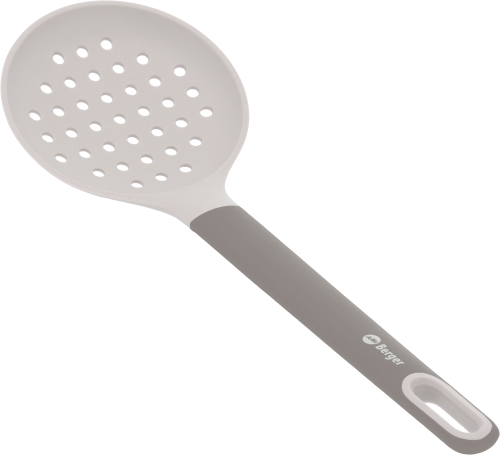 Berger Schaumlöffel aus Silikon/Kunststoff grau - Kochbesteck