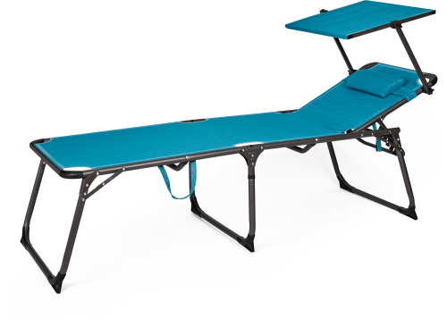 Berger Slimline Dreibein Sonnenliege hellblau - Liegen