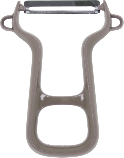 Berger Sparschäler mit Edelstahlklinge grau - Kochbesteck