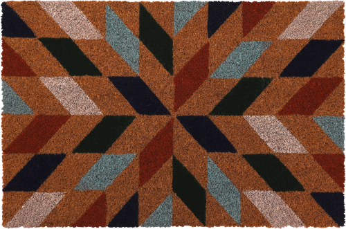 Berger StepArt Mosaic Kokos Fußmatte 60 x 40 cm - Vorzeltteppich & Zeltboden