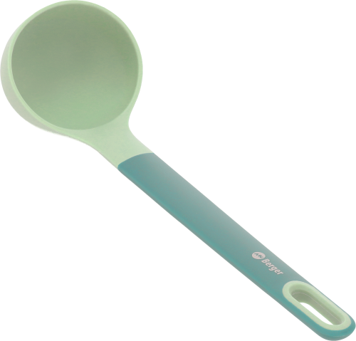 Berger Suppenkelle aus Silikon/Kunststoff grün - Kochbesteck