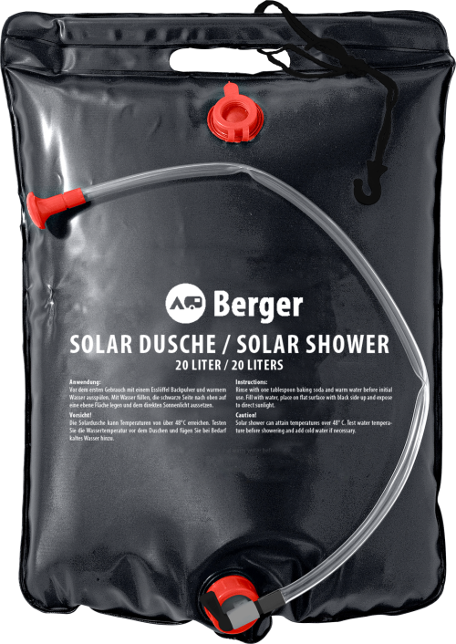Berger TopDrop mobile Solardusche 20 Liter - Campingduschen & Zubehör