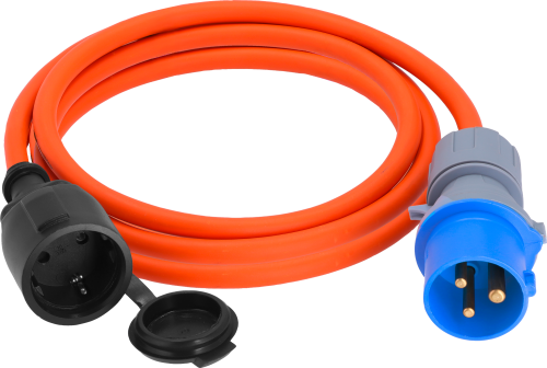 Berger Ultimate Adapterleitung CEE-Stecker und Schutzkontaktkupplung 5m - CEE-Kabel