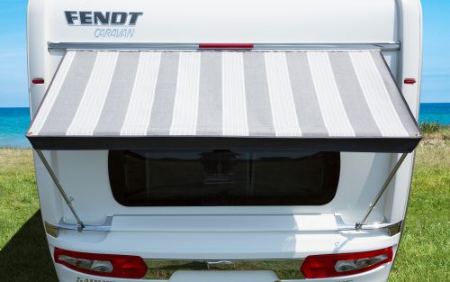 Berger Wachau Fenstermarkise grau, weiß - Fenstermarkisen