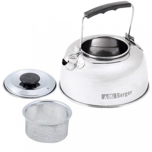 Berger Wasserkessel Edelstahl mit Teesieb 800 ml - Wasserkessel