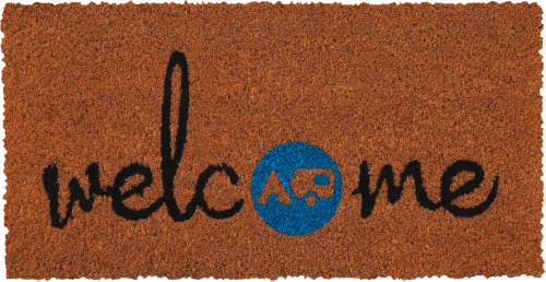Berger Welcome blue Kokos Fußmatte 50 x 25 cm - Vorzeltteppich & Zeltboden