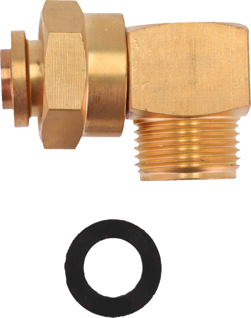 Berger Winkelstück für Gasdruckregler 90° AG M20 x 1,5 - M20 x 1,5 ÜM - Zubehör Flaschen &  Kartuschen