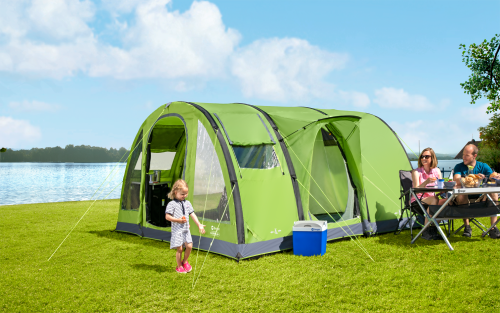 Berger Zelt Sierra 6 Air inkl. schwarze Schlafkabine für 4 Personen - 4-Personen Zelte
