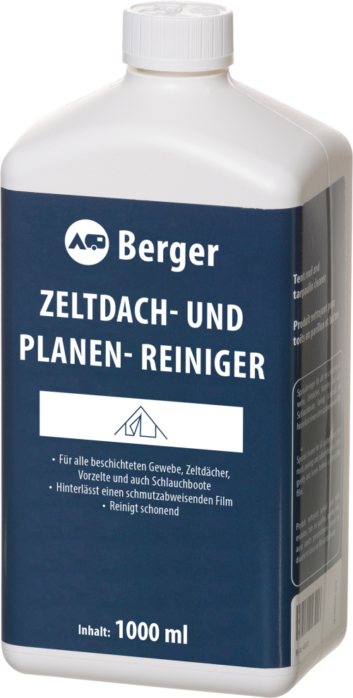 Berger Zeltdach und Planen Reiniger 1 Liter - Imprägnieren, Reinigen, Pflegen