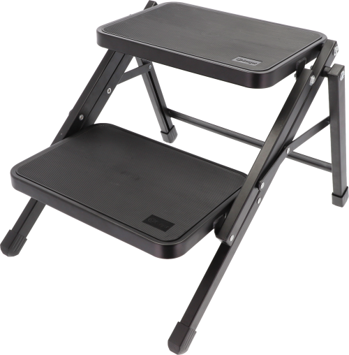 Berger faltbarer Doppeltritt Stahl schwarz - Trittstufen