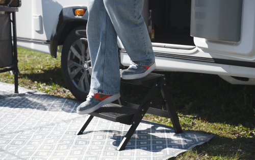 Berger klappbarer Doppeltritt schwarz - Trittstufen