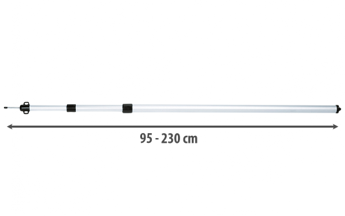 Berger teleskopierbare Aufstellstange für Tarp / Sonnensegel (1 Stück) - Zelt-Gestänge & Zubehör