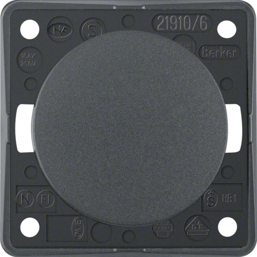 Berker Aus/Wechsel-Schalter anthrazit - Schalter, Taster & Rahmen