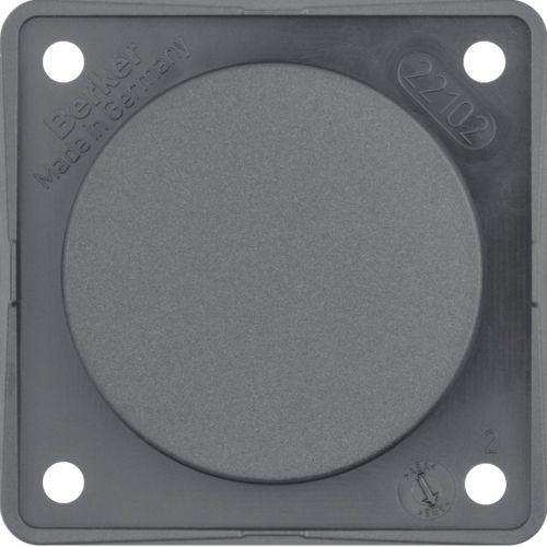 Berker Integro Blindverschluss anthrazit matt - Schalter, Taster & Rahmen