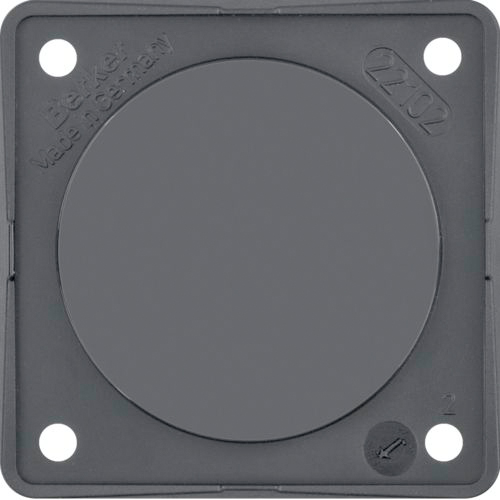 Berker Integro Blindverschluss schwarz glänzend - Schalter, Taster & Rahmen