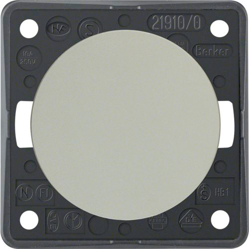 Berker Integro Taster Schließer mit Schraubklemmen chrom matt lackiert - Schalter, Taster & Rahmen