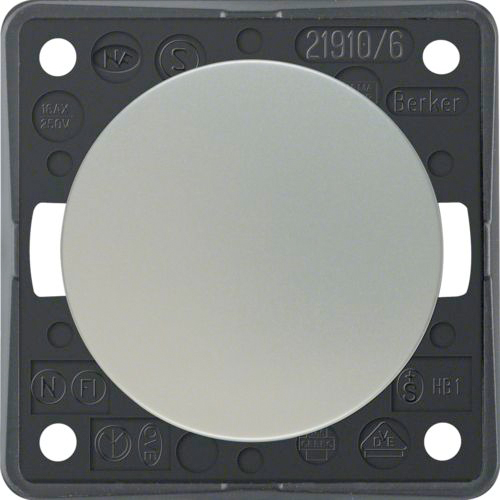 Berker Integro Wechselschalter chrom matt lackiert - Schalter, Taster & Rahmen