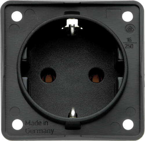 Berker Schutzkontakt-Einbausteckdose 250 V anthrazit - Schalter, Taster & Rahmen
