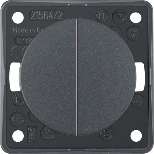 Berker Wippenschalter anthrazit - Schalter, Taster & Rahmen