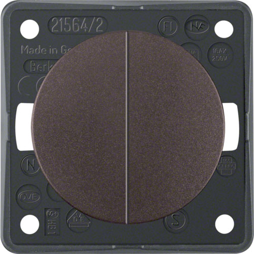 Berker Wippenschalter braun - Schalter, Taster & Rahmen