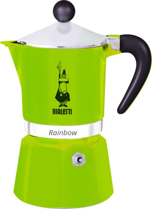 Bialetti Espressozubereiter Rainbow grün 3 Tassen 150 ml - Kaffeemaschinen & Wasserkocher