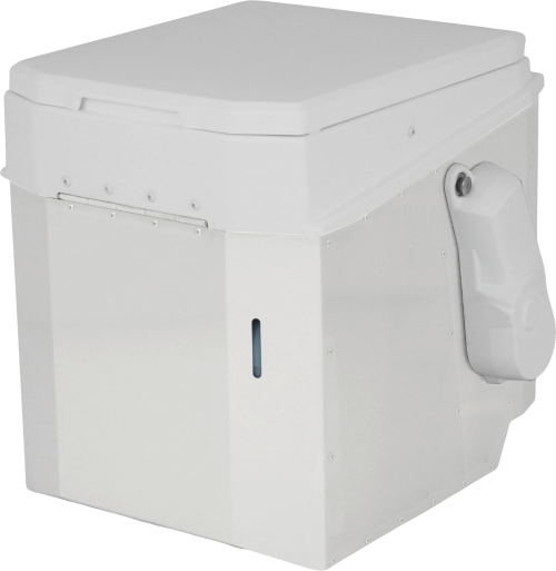 BioTioo 2.0 RL-M Trockentrenntoilette mit vollautomatischem Motor 12V / 24V / manuellem Rührwerk / Lüfter weiß - Trockentoiletten