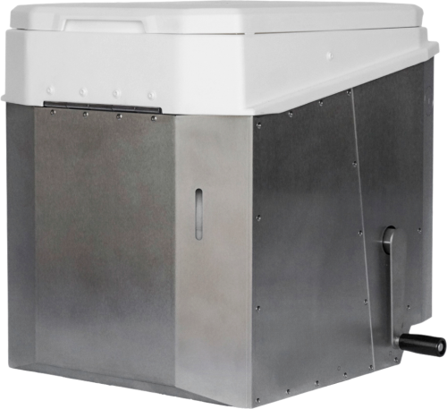 Biotioo 2.0 RL Trockentrenntoilette mit Kompostierfunktion 10 Liter Urintank 25 Liter Feststoffbehälter silber - Trockentoiletten