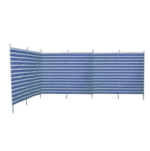 Blue Diamond gestreifter Windschutz 5,4 x 1,22 Meter blau - Sichtschutz & Sonnenschirme
