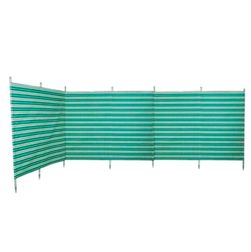 Blue Diamond gestreifter Windschutz 5,4 x 1,22 Meter grün - Sichtschutz & Sonnenschirme