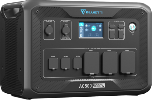 Bluetti AC500-Gray-EU tragbare Powerstation mit integriertem Wechselrichter 5000 W - Powerstations