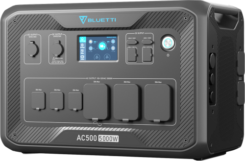 Bluetti AC500-Gray-EU tragbare Powerstation mit integriertem Wechselrichter 5000 W - Powerstations
