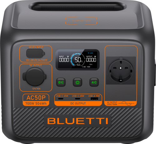 Bluetti AC50P Powerstation 700 W / 504 Wh - Powerstations