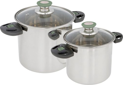 Bo-Camp Elegance Compact Edelstahl Kochtopf Set 2-tlg. - Camping-Töpfe