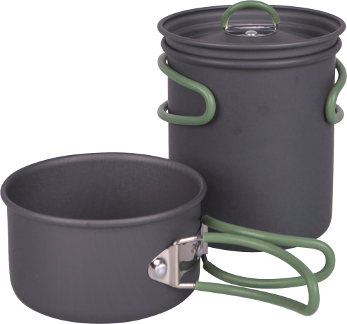 Bo-Camp Explorer Kochgeschirr-Set Aluminium eloxiert 2-tlg. - Trekkinggeschirr