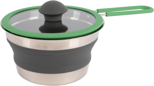 Bo-Camp Faltbare Stielpfanne Silikon 1,3 Liter - Camping Pfannen & Woks