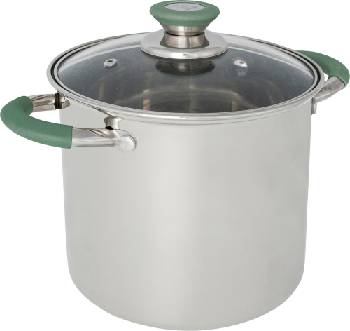 Bo-Camp Flair Plus Kochtopf Edelstahl mit Glasdeckel 18 cm - Camping-Töpfe