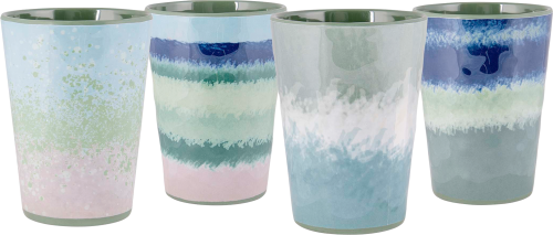 Bo-Camp Halo Trinkbecher 4-tlg. blau / grün  - Becher & Tassen