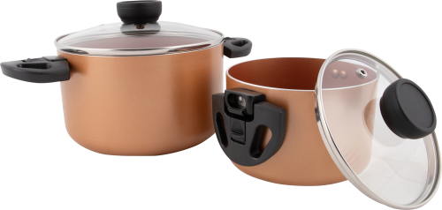 Bo-Camp Industrial Collection Slauson Compact 2 Topfset Aluminium Induktion 2-tlg. - Kochgeschirr-Sets