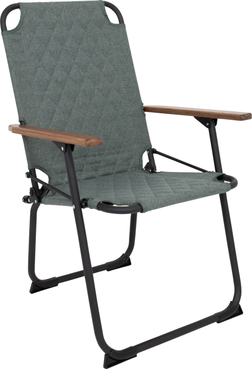Bo-Camp Jefferson M Industrial Campingstuhl mit Bambus Armlehnen Grün - Klappstühle