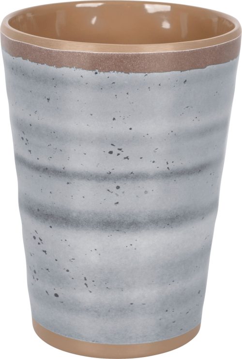 Bo-Camp Melamin Becher Set 4 teilig 400 ml grau/braun - Becher & Tassen