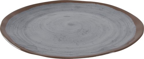 Bo-Camp Melamin Teller Set 4 Stück grau / braun - Teller