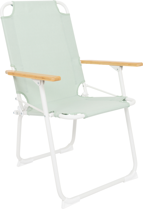 Bo-Camp Pastel Mosset M Campingstuhl mit Bambus Armlehnen grün - Klappstühle