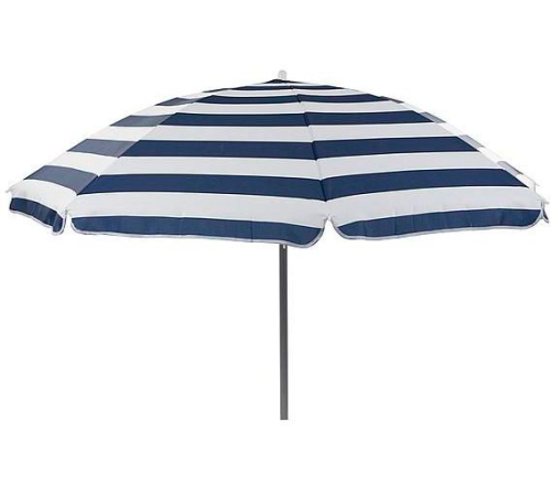 Bo-Camp Sonnenschirm gestreift 165 cm blau/weiß - Sichtschutz & Sonnenschirme