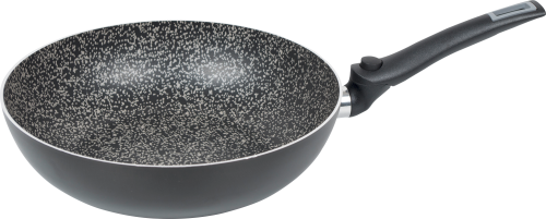 Bo-Camp Turn Wokpfanne mit klappbarem Griff 28 cm schwarz - Camping Pfannen & Woks