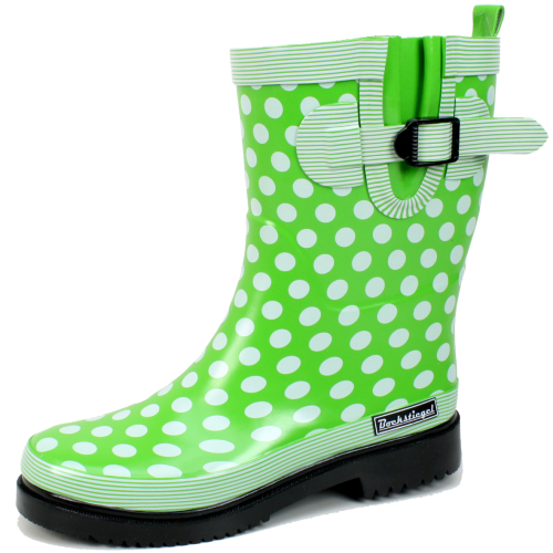 Bockstiegel Dorin Damen Gummistiefel hellgrün multi 39 - Damenschuhe