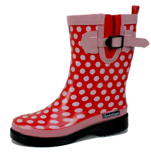 Bockstiegel Dorin Damen Gummistiefel rot multi 36 - Damenschuhe